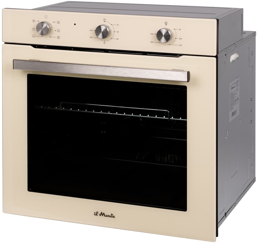 Духовой шкаф электрический встраиваемый, 75 л., 5 режимов, Конвекция, Автоотключение по таймеру, il Monte BO-74--2