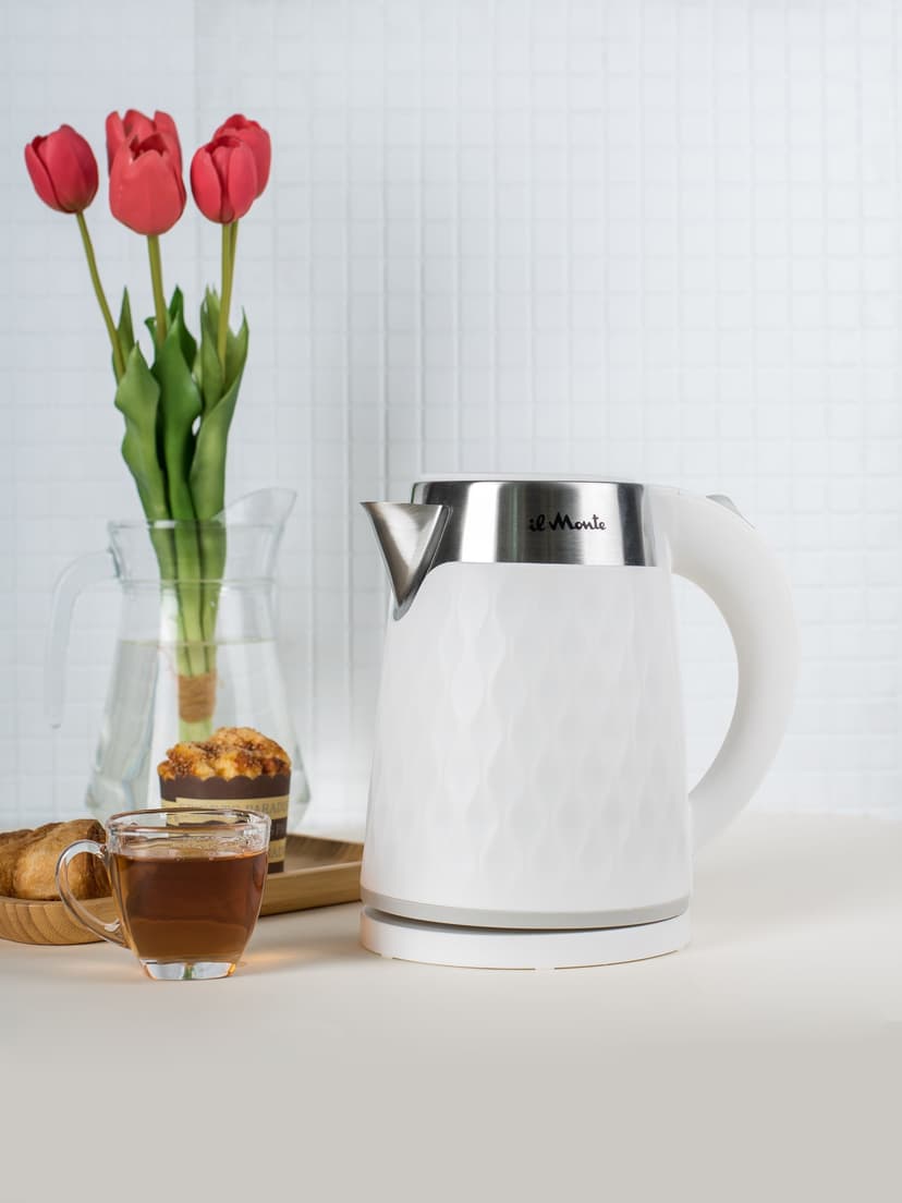 Чайник электрический, Контактная группа "Strix" (Англия), 2000 Вт., 1.7 л., il Monte EK-1705--2