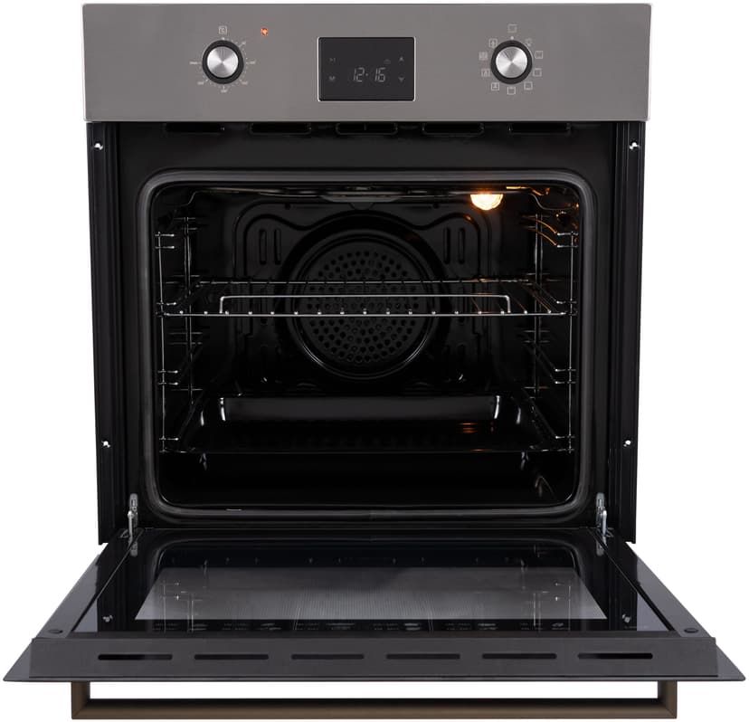 Духовой шкаф электрический встраиваемый, 66 л., 6 режимов, Конвекция, Разморозка, 50-300 С, Автоотключение по таймеру, il Monte BO-63--2