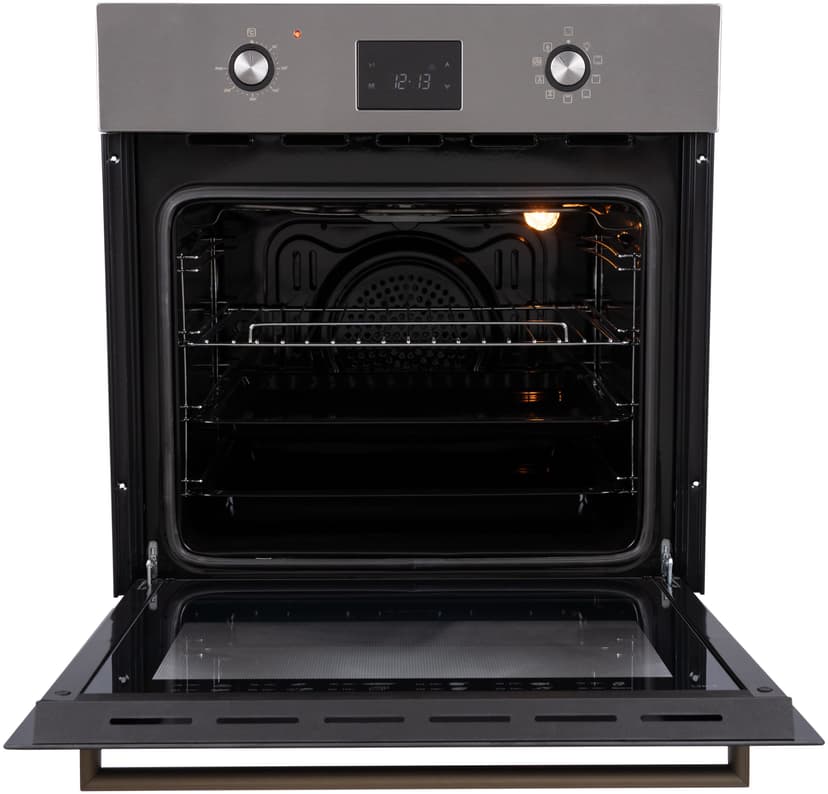 Духовой шкаф электрический встраиваемый, 66 л., 6 режимов, Конвекция, Разморозка, 50-300 С, Автоотключение по таймеру, il Monte BO-63--1