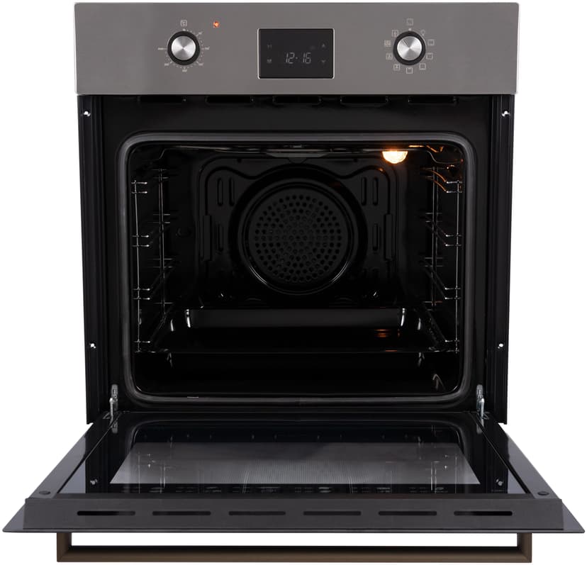 Духовой шкаф электрический встраиваемый, 66 л., 6 режимов, Конвекция, Разморозка, 50-300 С, Автоотключение по таймеру, il Monte BO-63--3