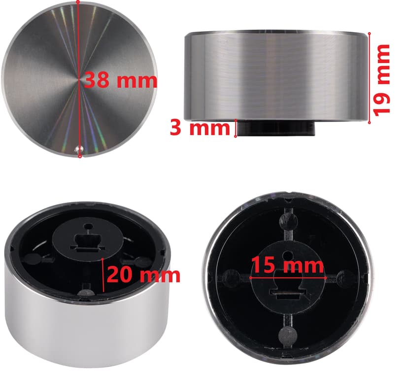 Ручка управления, 1 шт., для варочной панели, для духового шкафа, для газовой плиты, для духовки, для мини-печи. Алюминий с анодированным покрытием--9