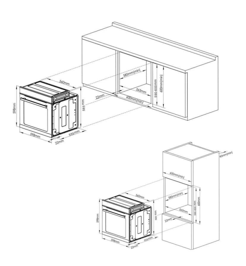 Духовой шкаф электрический встраиваемый, Матовое стекло, Wi-Fi, Камень для пиццы, Премиальная серия il Monte, BO-77--21