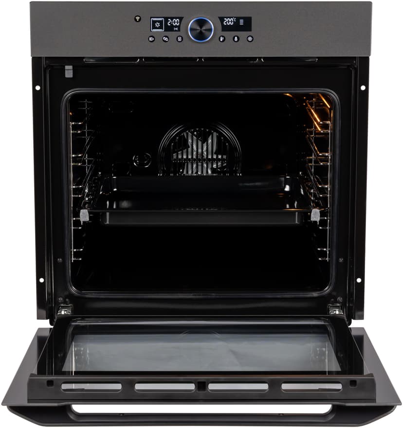 Духовой шкаф электрический встраиваемый, Матовое стекло, Wi-Fi, Камень для пиццы, Премиальная серия il Monte, BO-77--24
