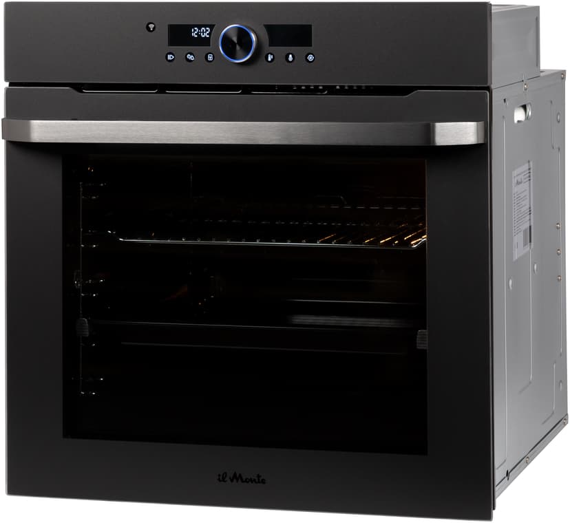 Духовой шкаф электрический встраиваемый, Матовое стекло, Wi-Fi, Камень для пиццы, Премиальная серия il Monte, BO-77--22