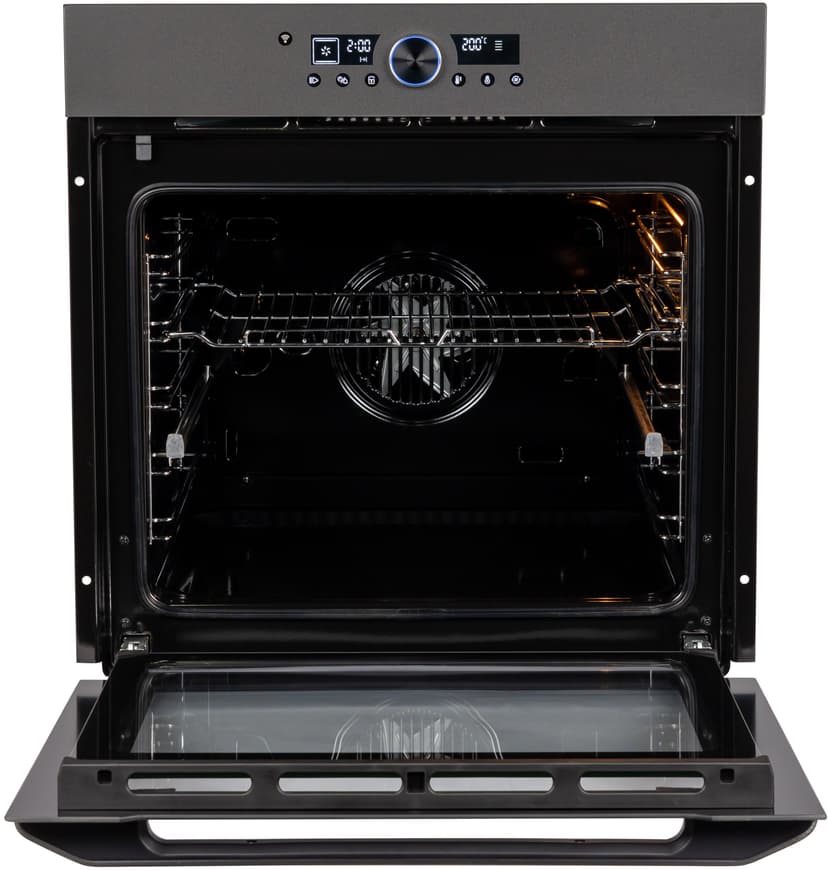 Духовой шкаф электрический встраиваемый, Матовое стекло, Wi-Fi, Камень для пиццы, Премиальная серия il Monte, BO-77--26