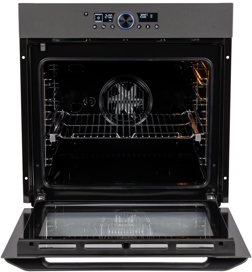 Духовой шкаф электрический встраиваемый, Матовое стекло, Wi-Fi, Камень для пиццы, Премиальная серия il Monte, BO-77--27