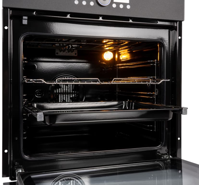 Духовой шкаф электрический встраиваемый, Матовое стекло, Wi-Fi, Камень для пиццы, Премиальная серия il Monte, BO-77--28