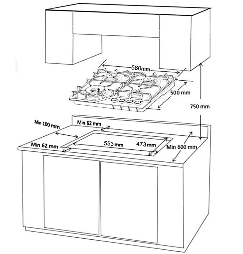 Варочная панель газовая--4