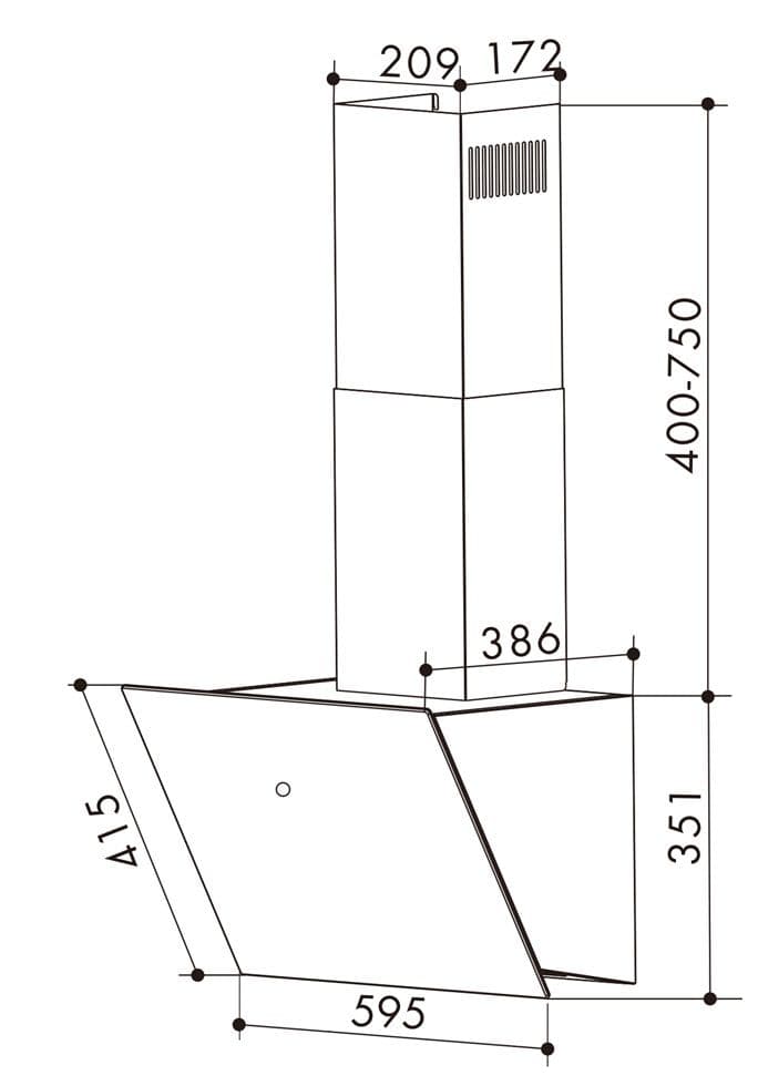 Вытяжка для кухни, сенсорное управление--4