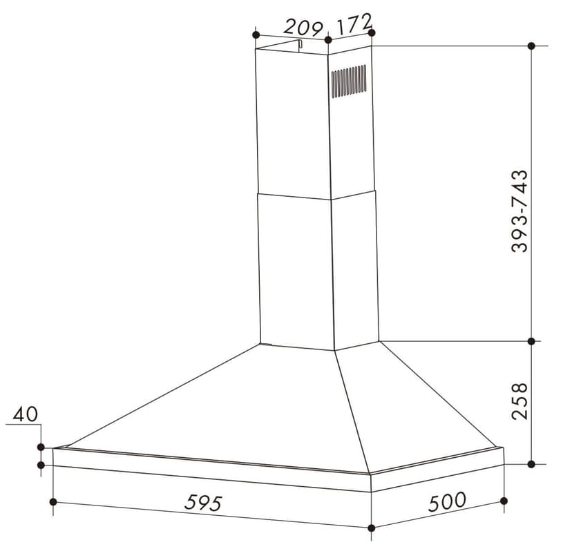 Вытяжка для кухни, Купольная--4