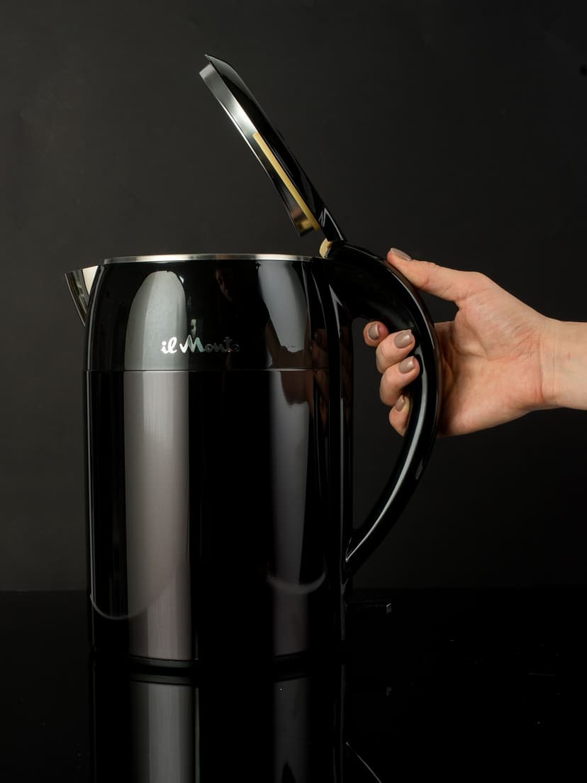 Чайник электрический, Strix, Противоожоговый корпус, Нержавеющая сталь, 1,8 л., il Monte EK-1801--1