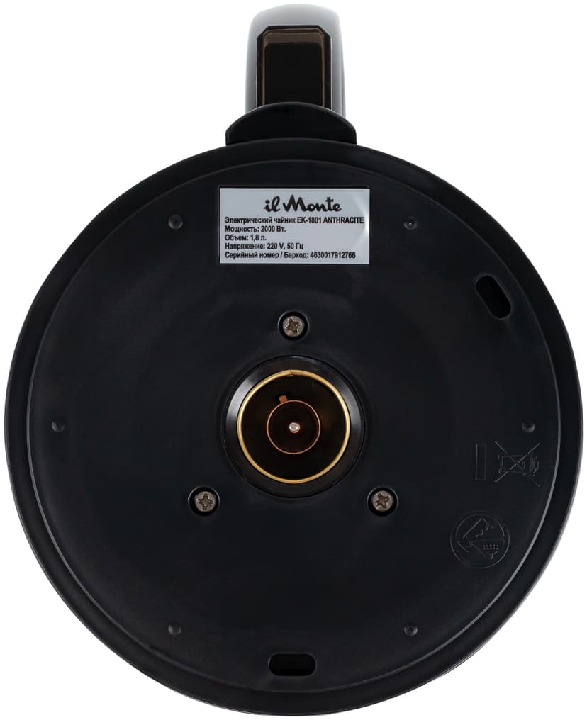 Чайник электрический, Strix, Противоожоговый корпус, Нержавеющая сталь, 1,8 л., il Monte EK-1801--18