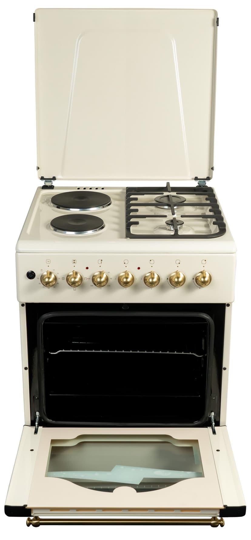 Газовая плита комбинированная, Газ + Электро--1