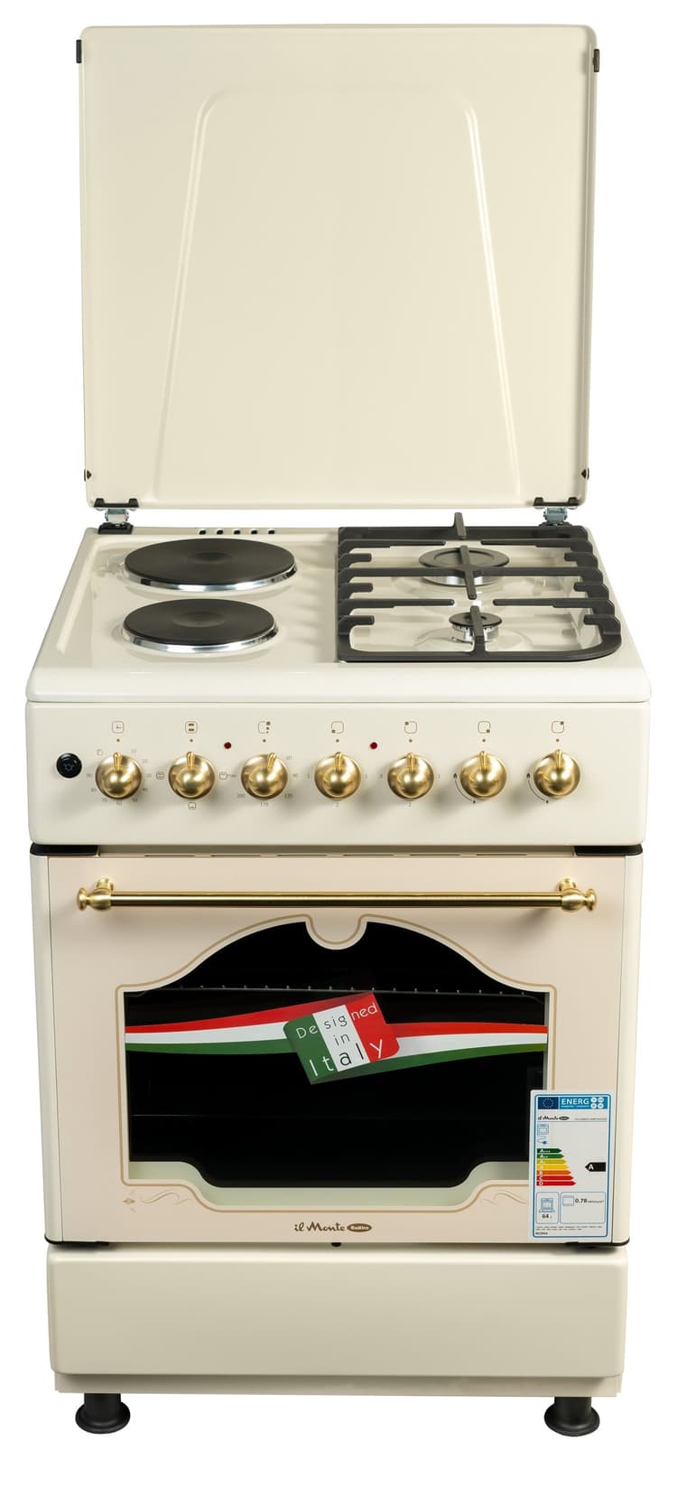 Газовая плита комбинированная, Газ + Электро