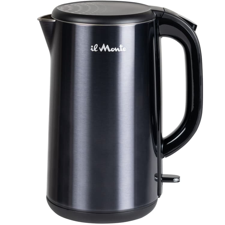 Чайник электрический, 1,8 л., 2000 Вт., Контактная группа "Strix" (Англия), Стальной корпус, Адиабатное (ненагревающееся) покрытие, il Monte EK-1803