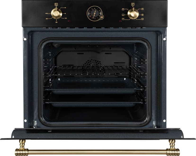 Духовой шкаф электрический встраиваемый, объем 66 л., БИО-Эмаль, Конвекция, Разморозка, 6 режимов, Автоотключение по таймеру, il Monte BO-71--0