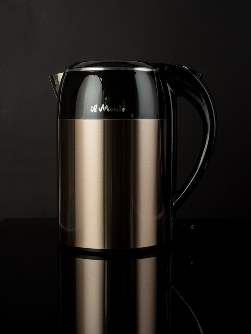 Чайник электрический, Strix, Противоожоговый корпус, Нержавеющая сталь, 1,8 л., il Monte EK-1801--0