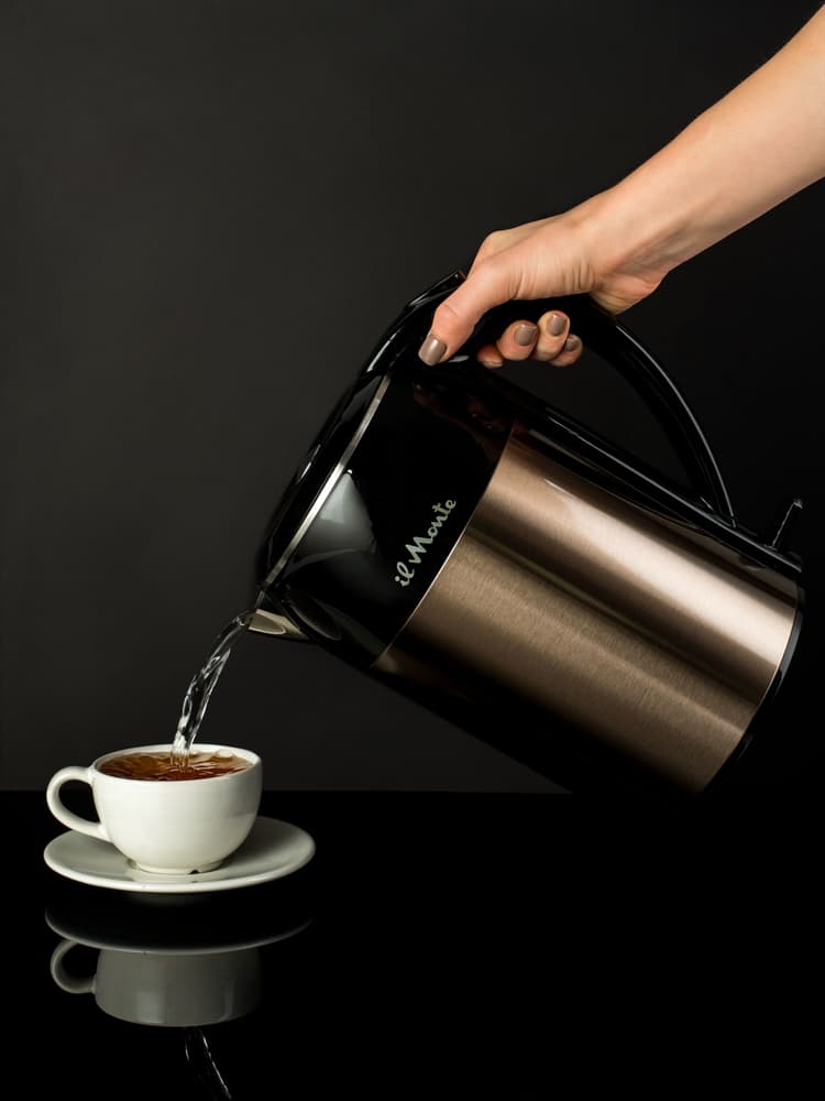 Чайник электрический, Strix, Противоожоговый корпус, Нержавеющая сталь, 1,8 л., il Monte EK-1801