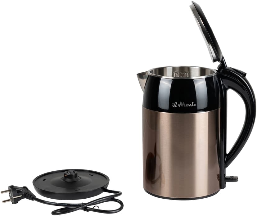 Чайник электрический, Strix, Противоожоговый корпус, Нержавеющая сталь, 1,8 л., il Monte EK-1801--17