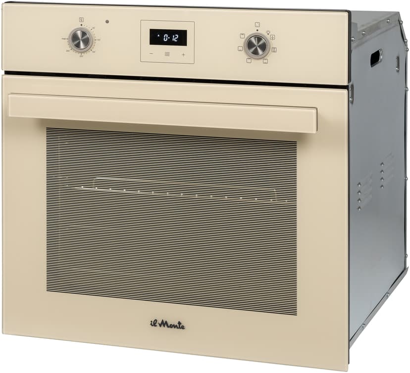 Духовой шкаф электрический встраиваемый, 66 л., 6 режимов, Конвекция, Разморозка, 50-300 С, Автоотключение по таймеру, il Monte BO-63--0