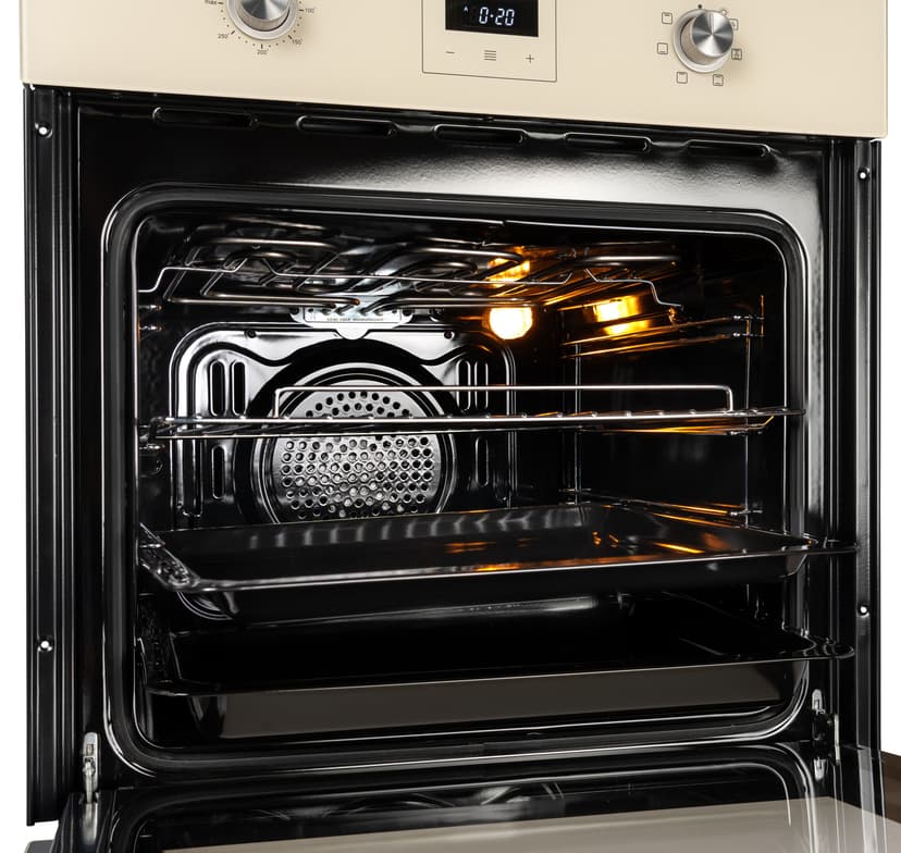 Духовой шкаф электрический встраиваемый, 66 л., 6 режимов, Конвекция, Разморозка, 50-300 С, Автоотключение по таймеру, il Monte BO-63--3