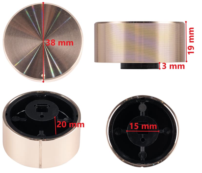 Ручка управления, 1 шт., для варочной панели, для духового шкафа, для газовой плиты, для духовки, для мини-печи. Алюминий с анодированным покрытием--9
