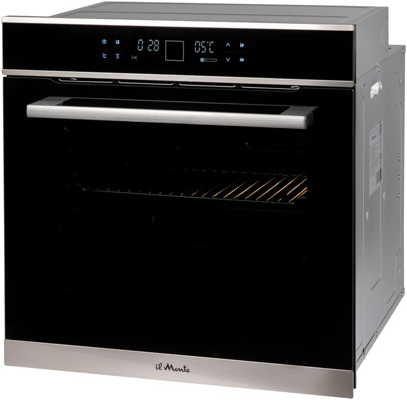 Духовой шкаф электрический встраиваемый, Встроенный датчик текущей температуры, Тройное стекло, 10 режимов, Премиальная серия il Monte, BO-76--7