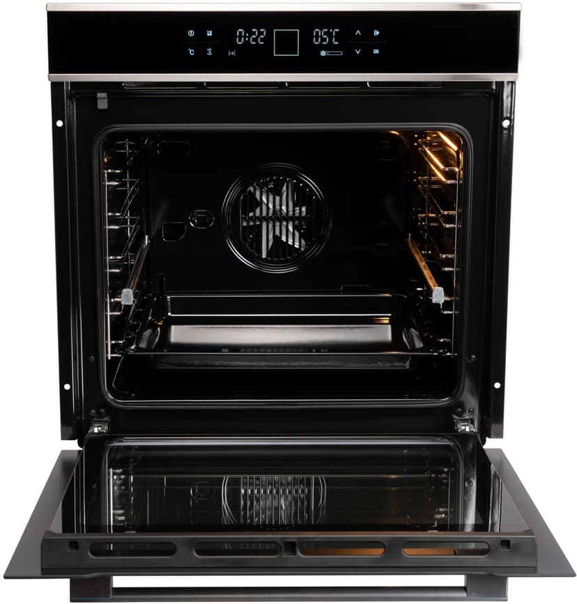 Духовой шкаф электрический встраиваемый, Встроенный датчик текущей температуры, Тройное стекло, 10 режимов, Премиальная серия il Monte, BO-76--11
