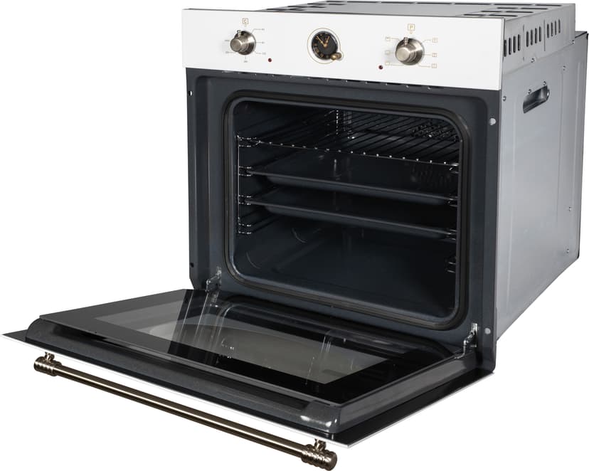 Духовой шкаф электрический встраиваемый, объем 66 л., БИО-Эмаль, Конвекция, Разморозка, 6 режимов, Автоотключение по таймеру, il Monte BO-70--1