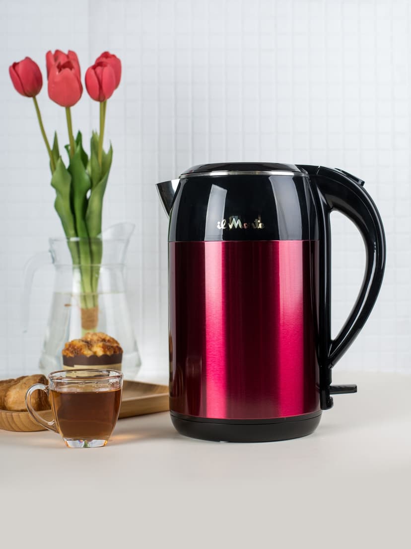 Чайник электрический, Strix, Противоожоговый корпус, Нержавеющая сталь, 1,8 л., il Monte EK-1801--3