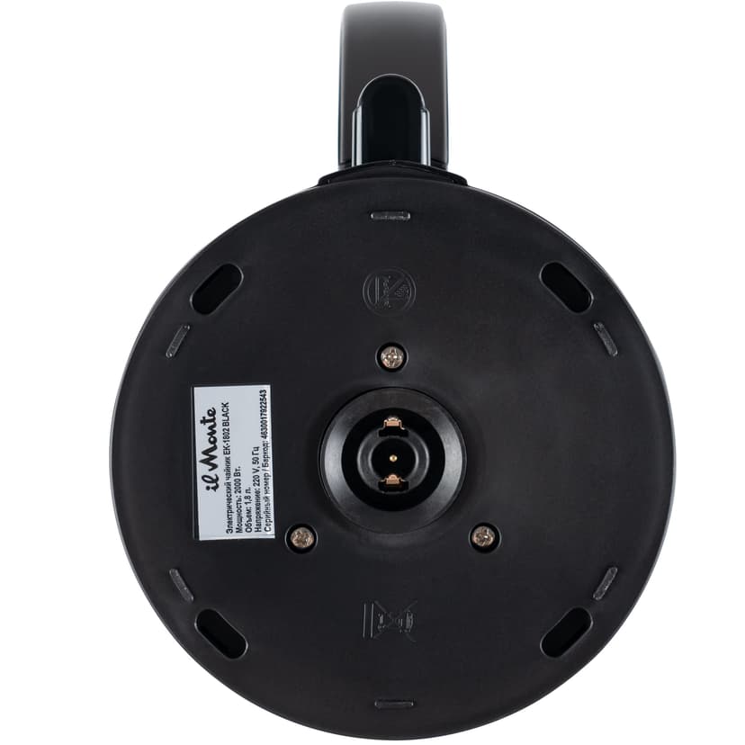 Чайник электрический, 1,8 л., 2000 Вт., Стальной корпус, Адиабатное (ненагревающееся) покрытие, il Monte EK-1802--12