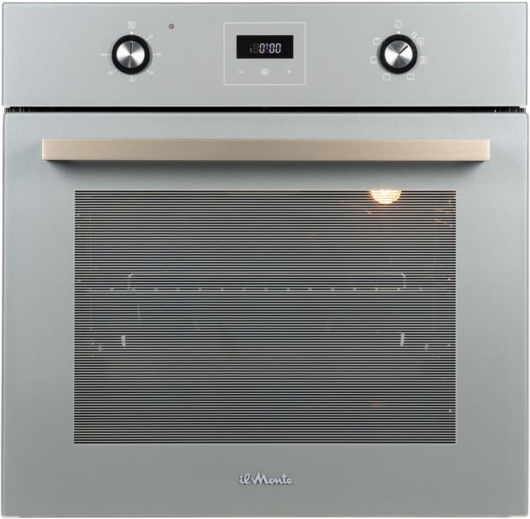 Духовой шкаф электрический встраиваемый, 66 л., 6 режимов, Конвекция, Разморозка, 50-300 С, Автоотключение по таймеру, il Monte BO-63