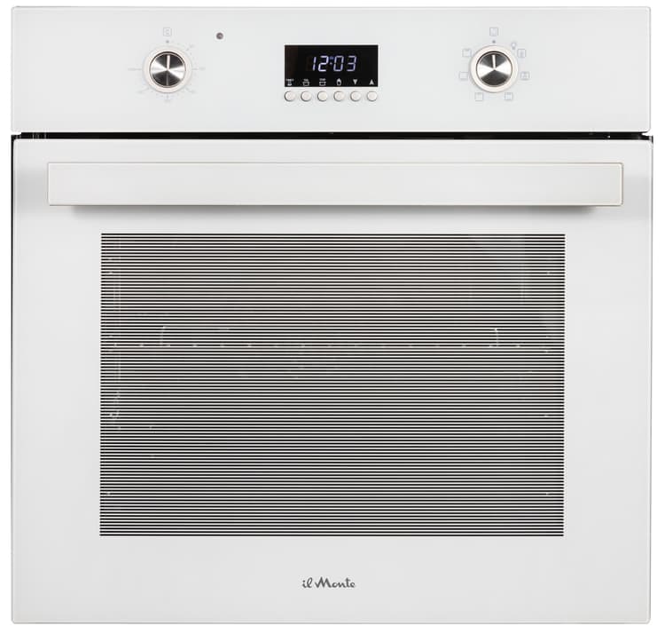 Духовой шкаф электрический встраиваемый, Объём 66 л, 6 режимов, Конвекция, Гриль, Автоотключение по таймеру, Термостат 50 -300 С, il Monte BO-62