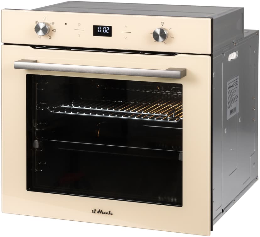 Духовой шкаф электрический встраиваемый, 75 л., Ширина 60 см., Конвекция, Гриль, Телескопические направляющие, il Monte BO-75-LUXE--5